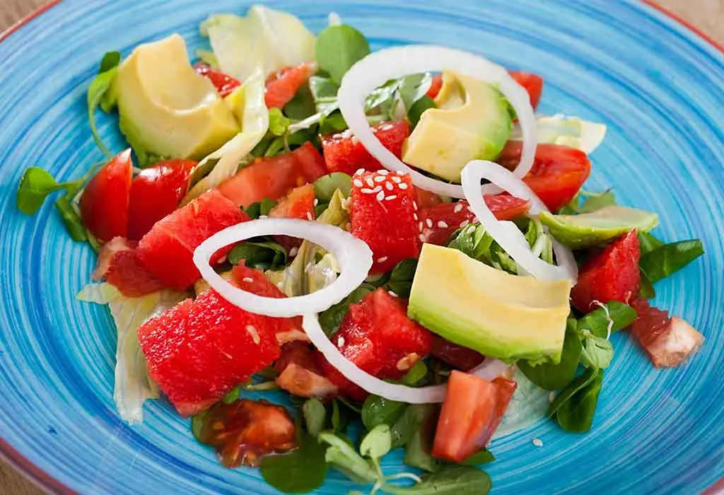 Watermelon and Avocado Salad