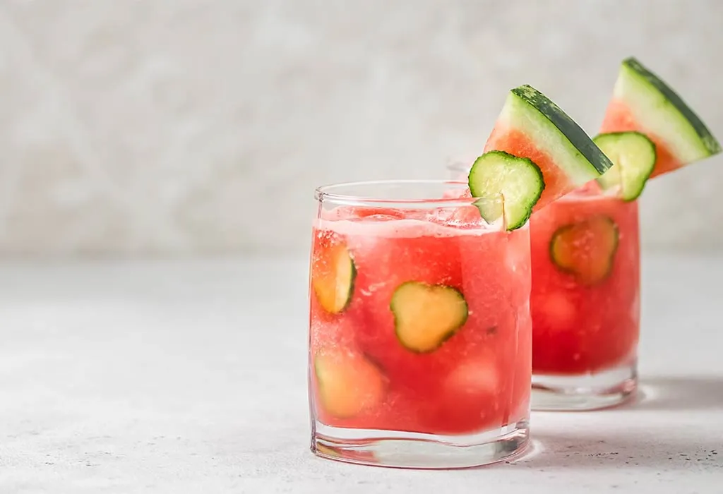 Watermelon and Cucumber Cooler