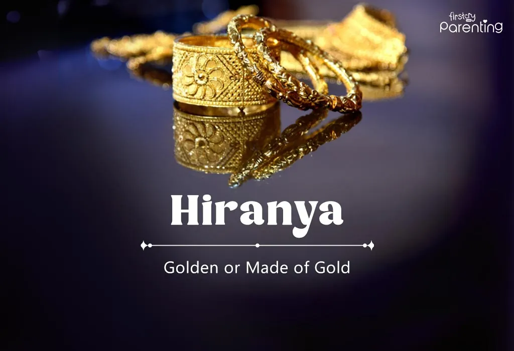 Hiranya - Indian Girl Names