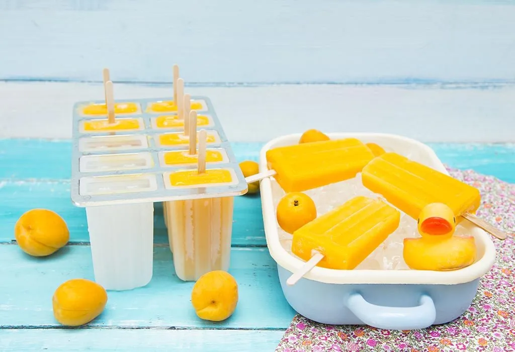 Mango and Yogurt Mix Popsicles