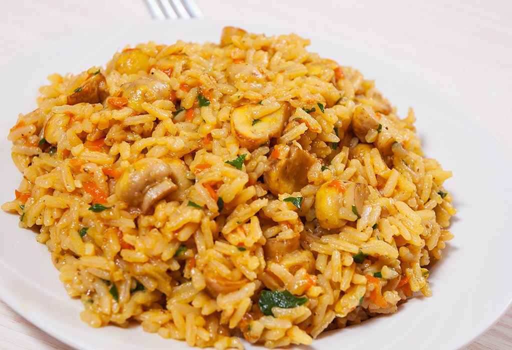 Mushroom pulao