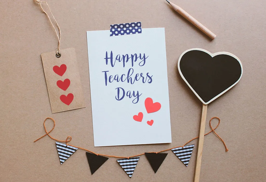 A Handmade Card With Little Hearts