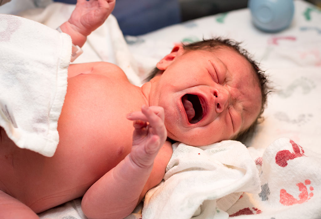 Newborn baby store crying a lot