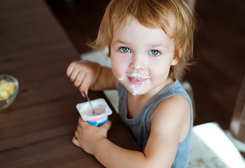 3-Year-Old Eats 18 Cups of Yogurt While Dad's Back Is Turned