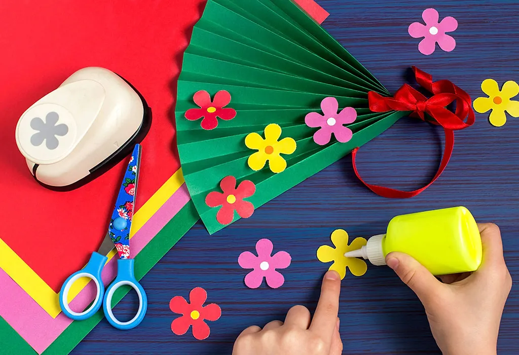 Colourful Bouquet With Paper Flowers