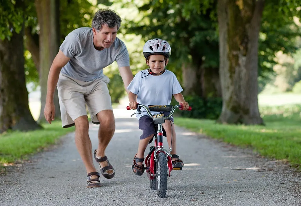 Best way to teach a store child how to ride a bike