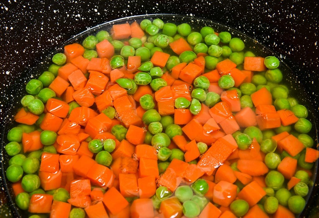 Peas and Carrot Puree