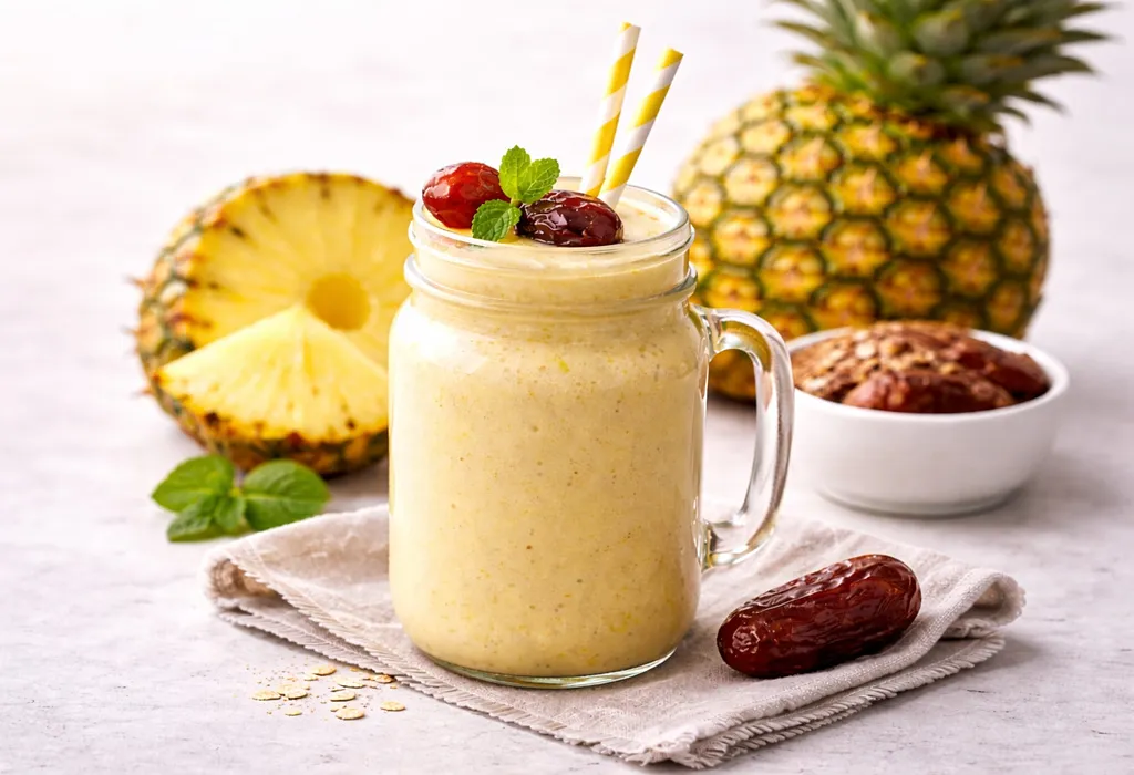 Yummy Pineapple and Date Smoothie