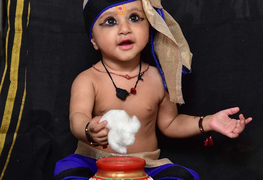 lord krishna dress for baby girl