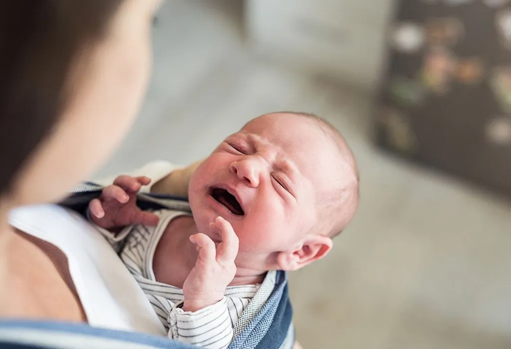 Baby crying in store sleep