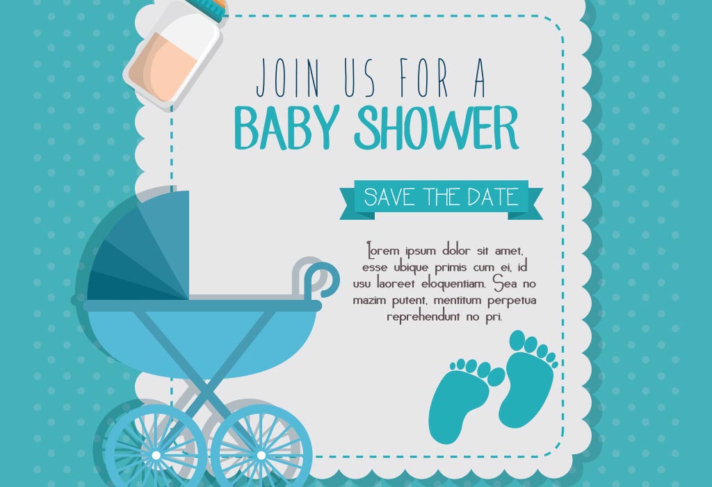 Invitación de baby shower para un niño