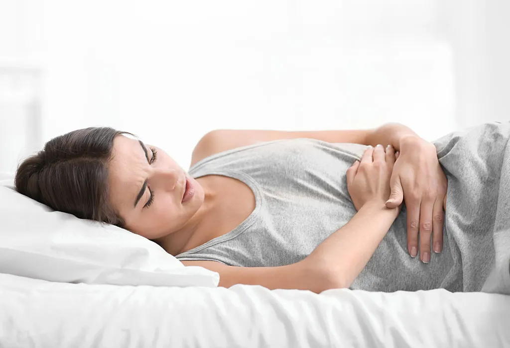 Women suffering from endometriosis pain Women suffering from endometriosis pain