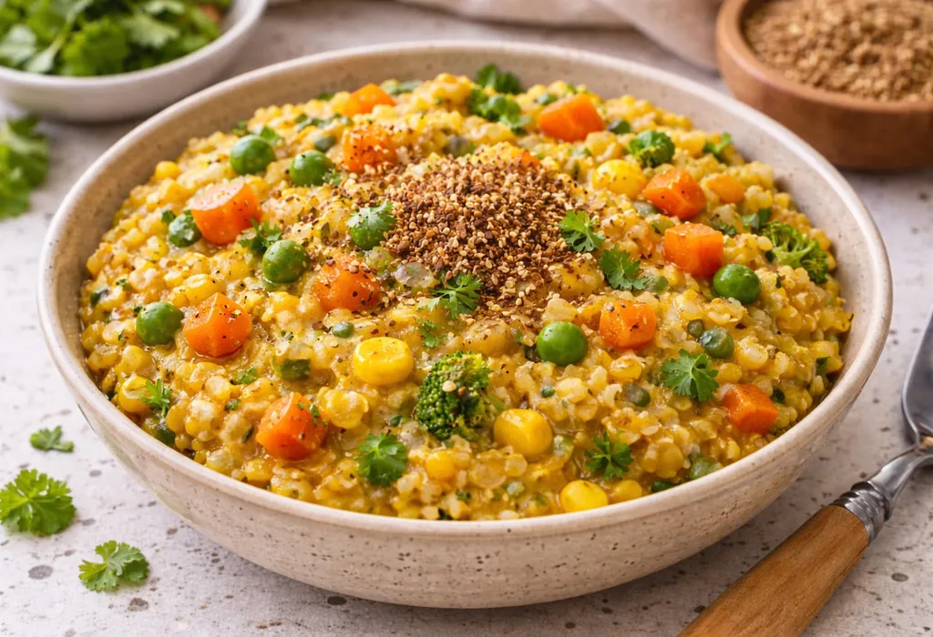 Flaxseed Vegetable Khichdi Flaxseed Vegetable Khichdi
