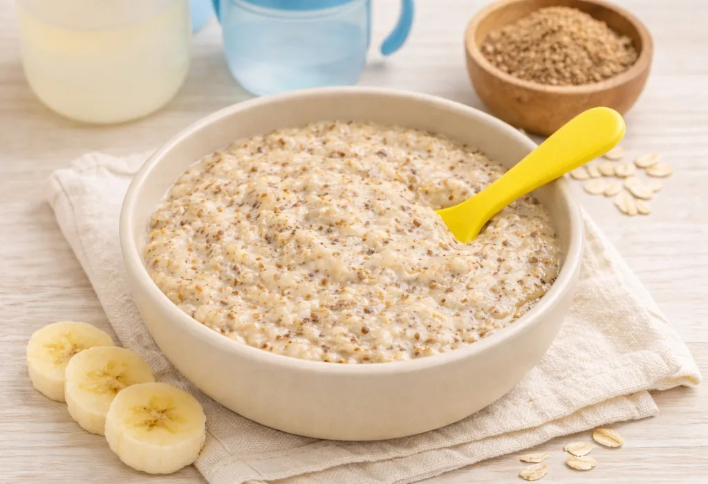 Flaxseed Oatmeal for Toddlers