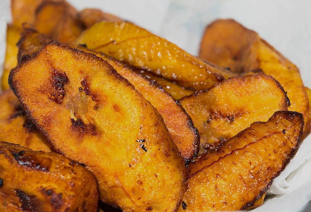 Fried bananas