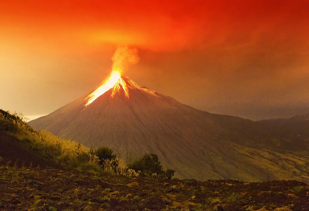 Volcanic mountains