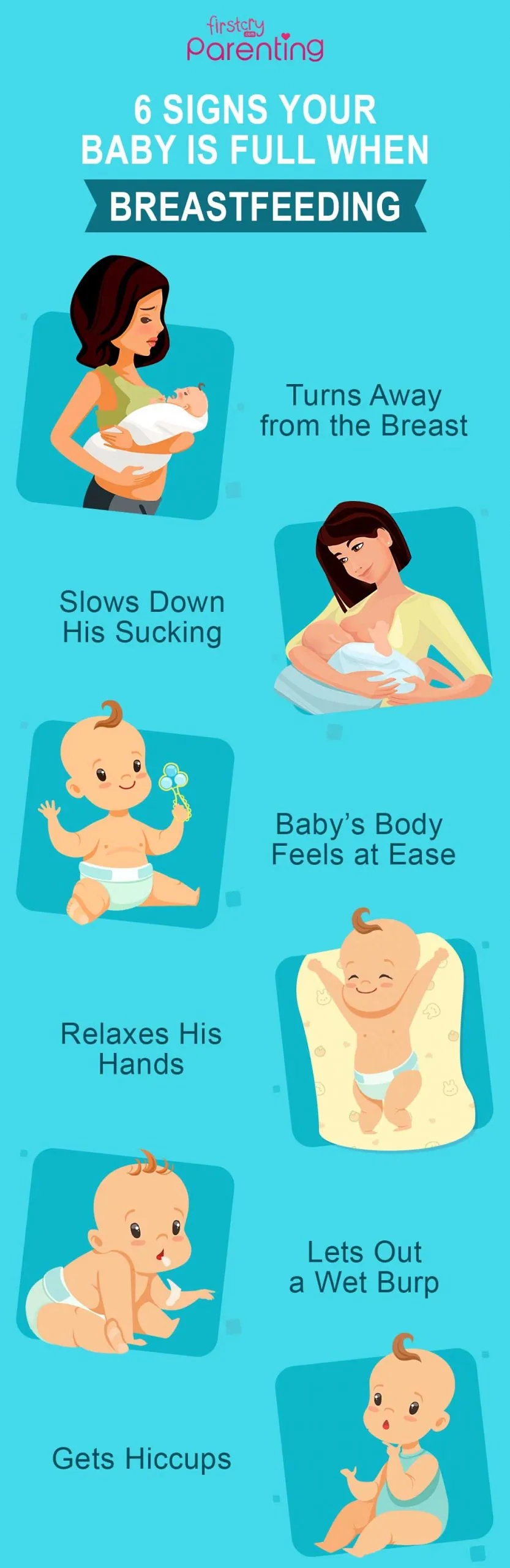6 Signs Your Baby is Full While Breastfeeding