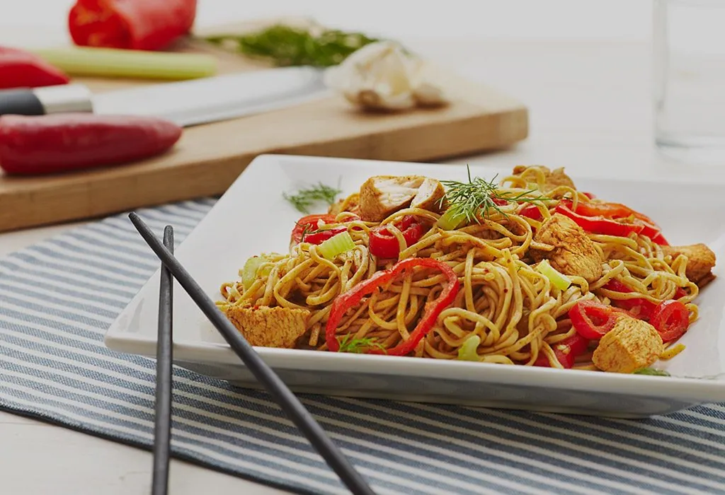 Chicken noodles