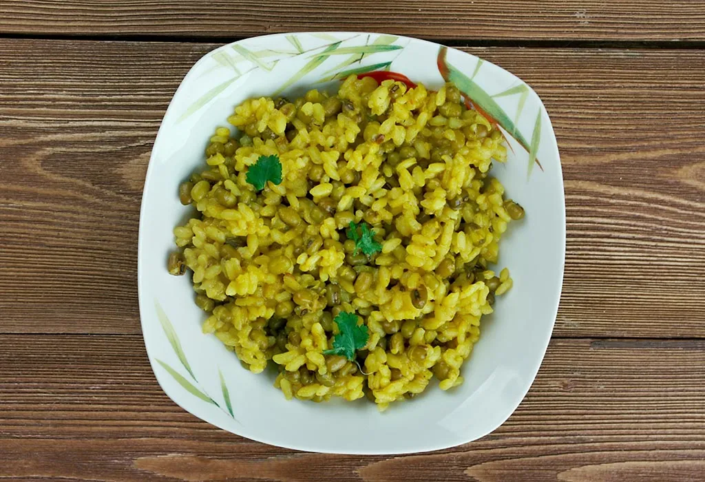 पालक मूग खिचडी