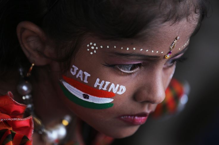 Tricolour Face Painting