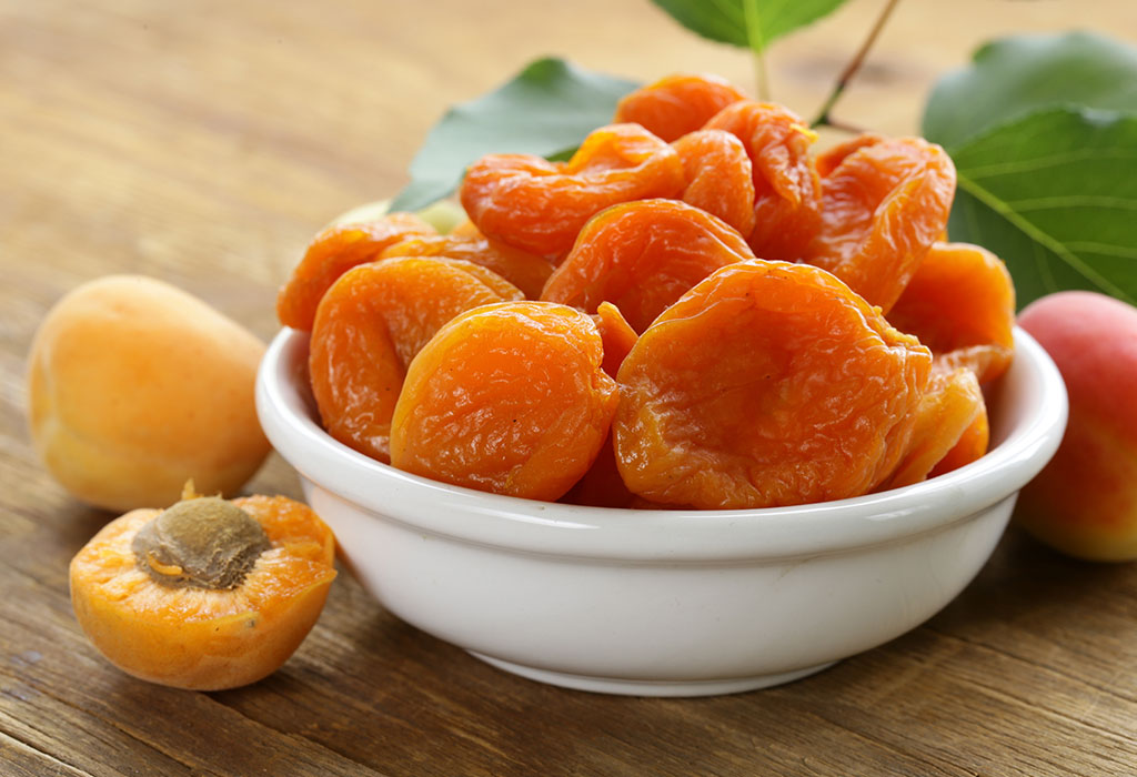 Dried apricots for babies