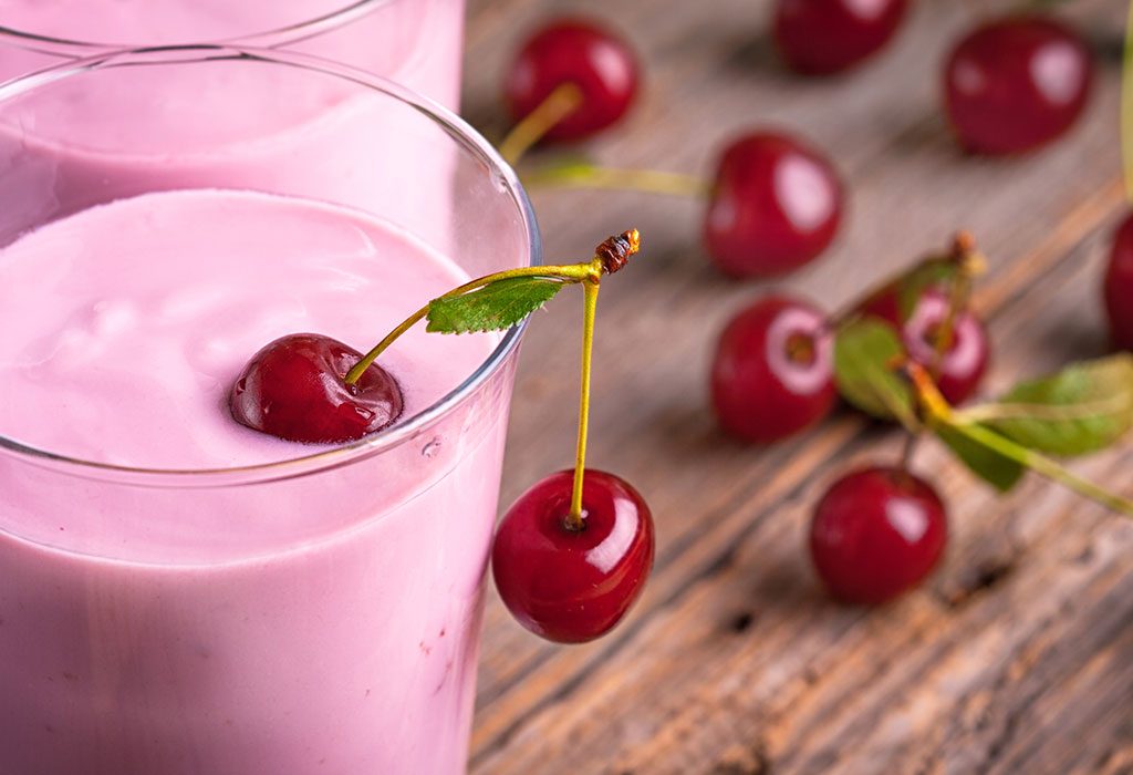 Cherry lassi