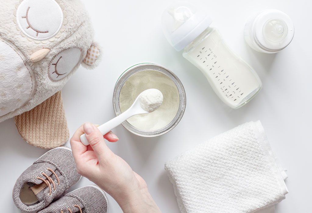 cereal in breastmilk bottle