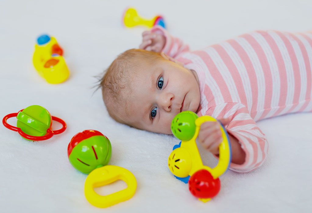 One-month-old baby toys