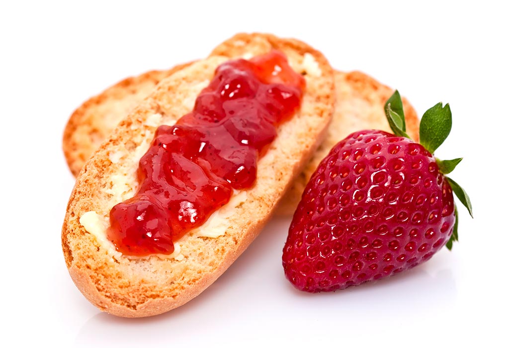 Marmellata e pane per i bambini 