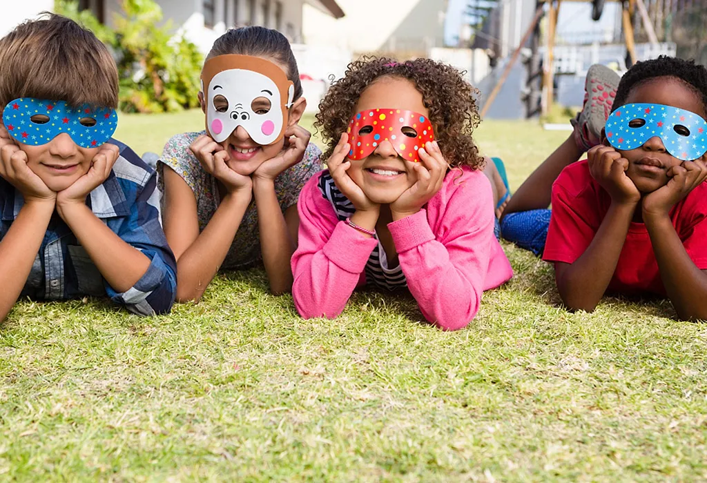 Making Cardboard Masks with Kids - So Colorful and Creative!