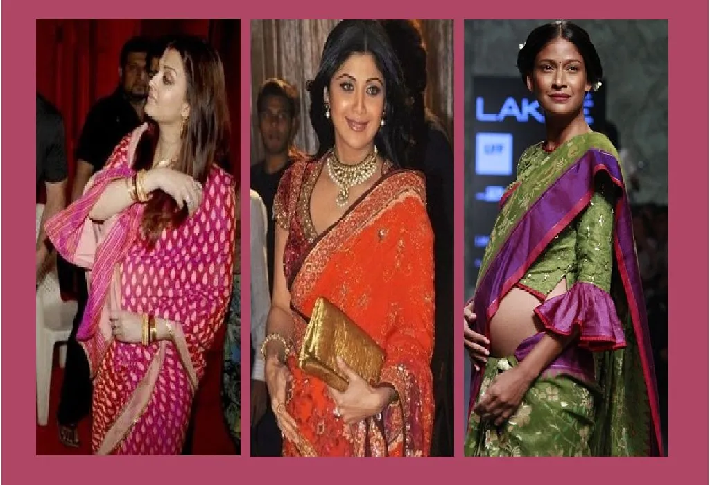 pregnancyjournalbyanu You guys know how I love wearing sarees all