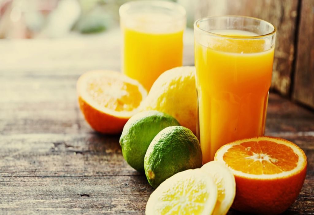 Orange juice shop for upset stomach