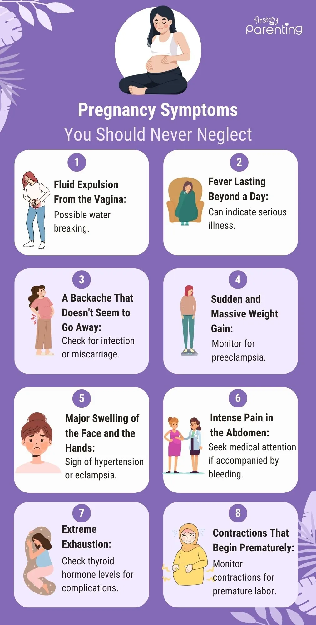 Infographic: Pregnancy Symptoms You Should Never Neglect