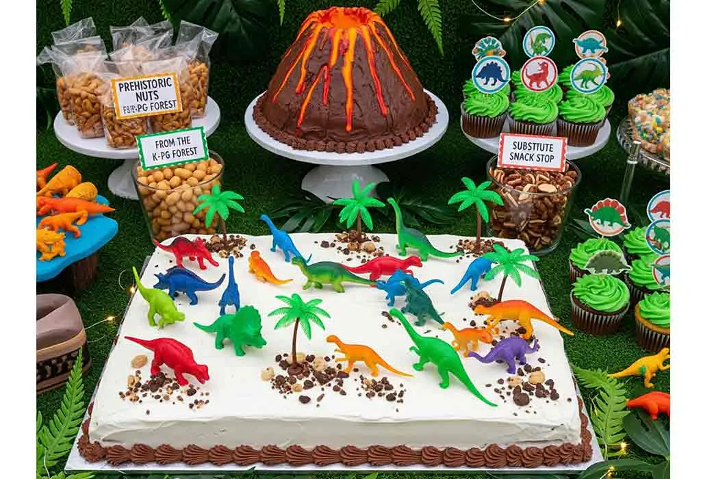 Dinosaur Volcano Cake Dinosaur Volcano Cake