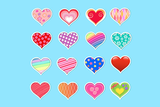 Heart Shaped Stickers