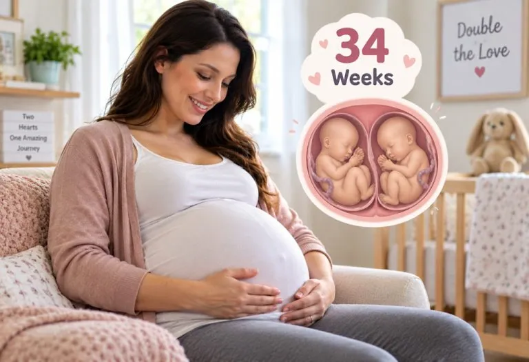 34 Weeks Pregnant With Twins or Multiples - Symptoms, Ultrasound, & Care Tips
