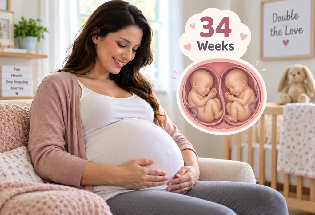34 Weeks Pregnant With Twins or Multiples – Symptoms, Ultrasound, & Care Tips