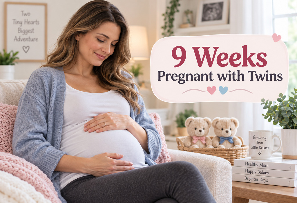 9 Weeks Pregnant With Twins: Symptoms, Baby Development & Ultrasound 9 Weeks Pregnant With Twins: Symptoms, Baby Development & Ultrasound