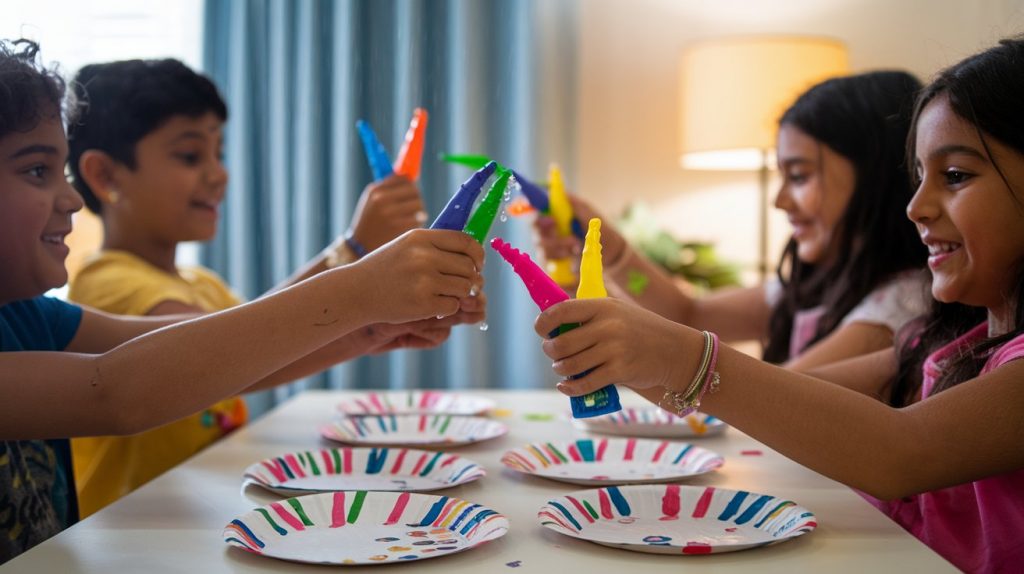 Paper Plate Holi Pichkari