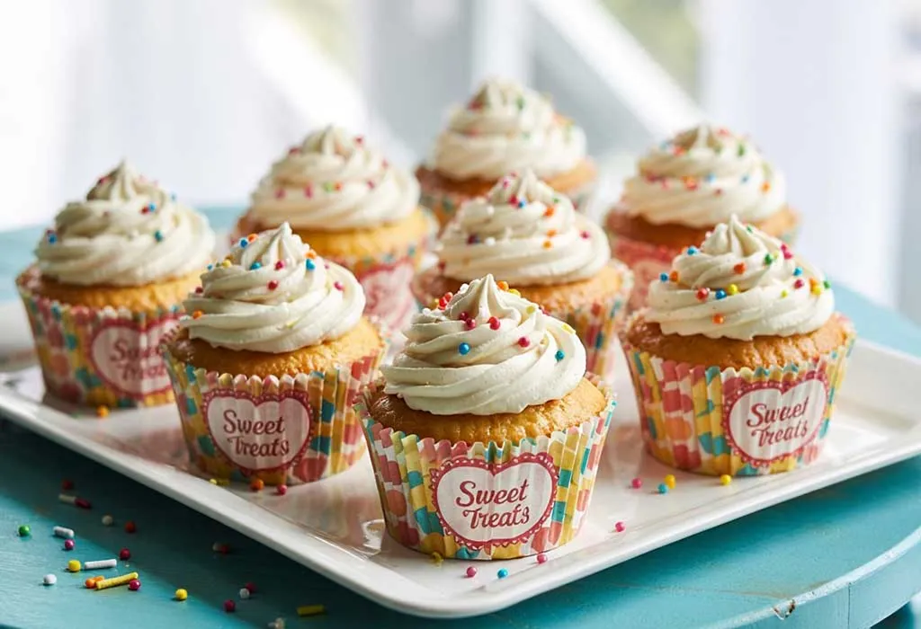 Funfetti Rainbow Cupcakes
