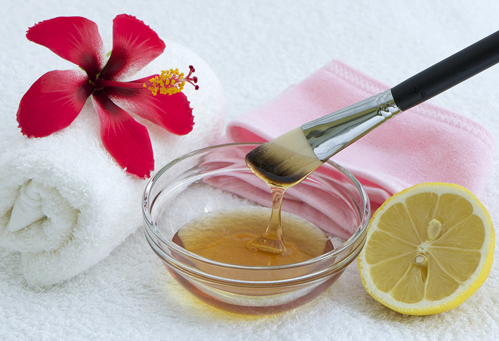  Maschera viso al limone e miele 