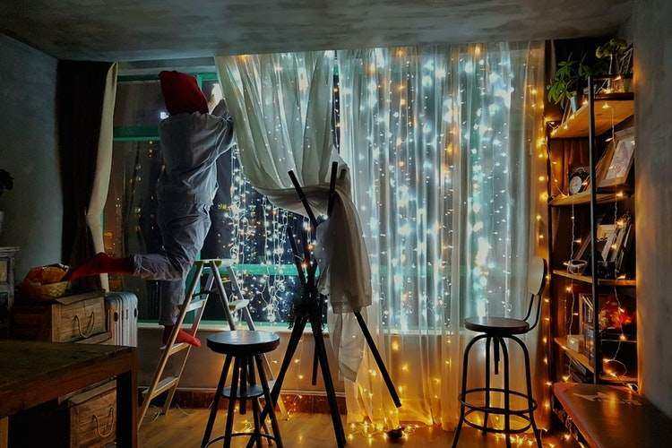 fairy lights baby room