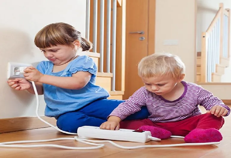 Toddlers Turning Switches On and Off