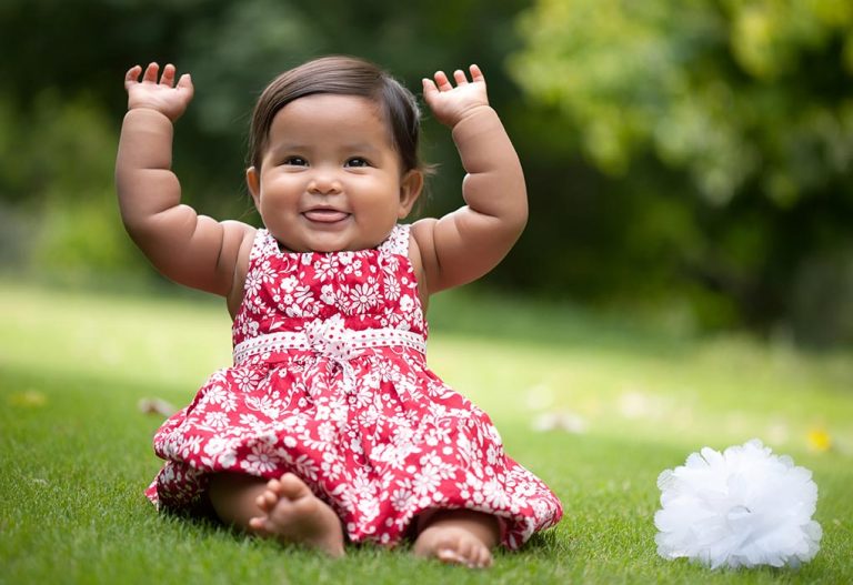 Baby Blowing Raspberries - Developmental Milestone