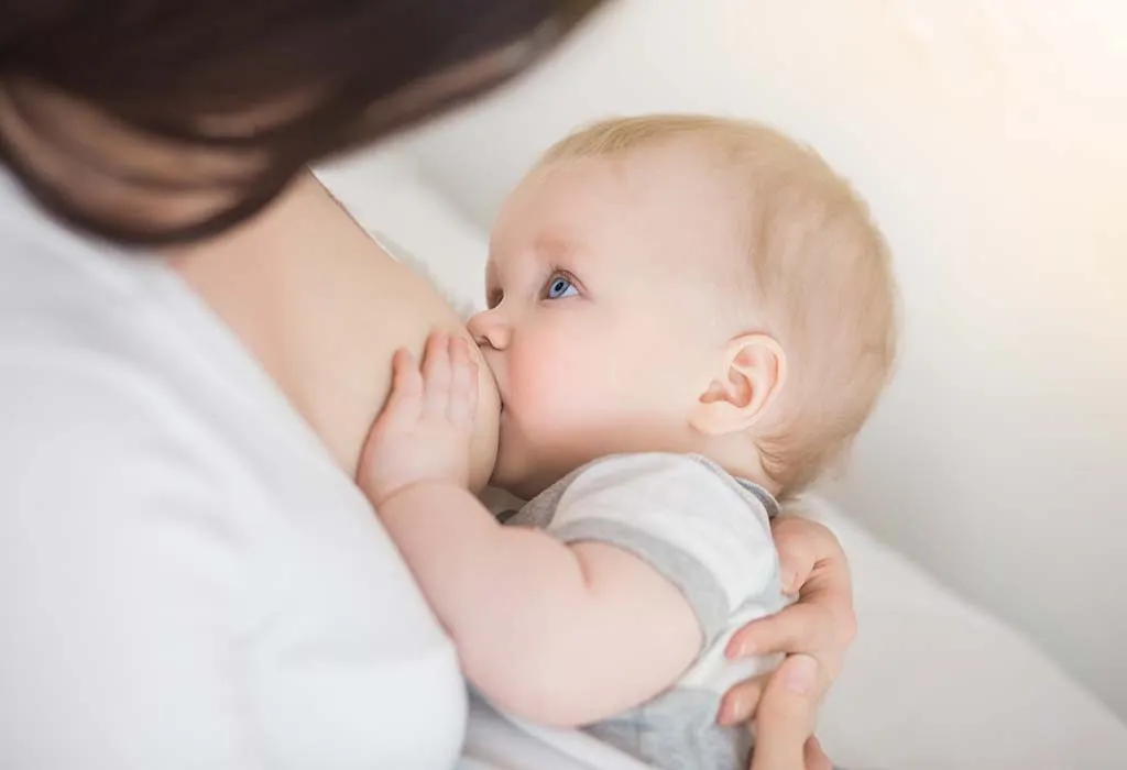 breast milk can contain virus, but it is not clear if it causes infection