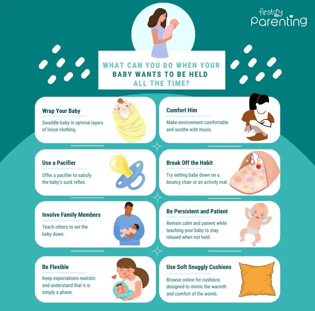 Infographic - What Can You Do When Your Baby Wants to Be Held All the Time