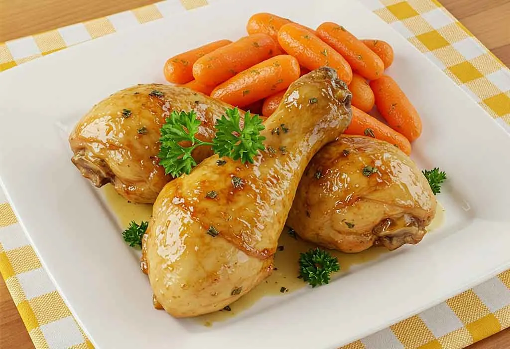 One-Pan Carrot & Chicken Drumsticks