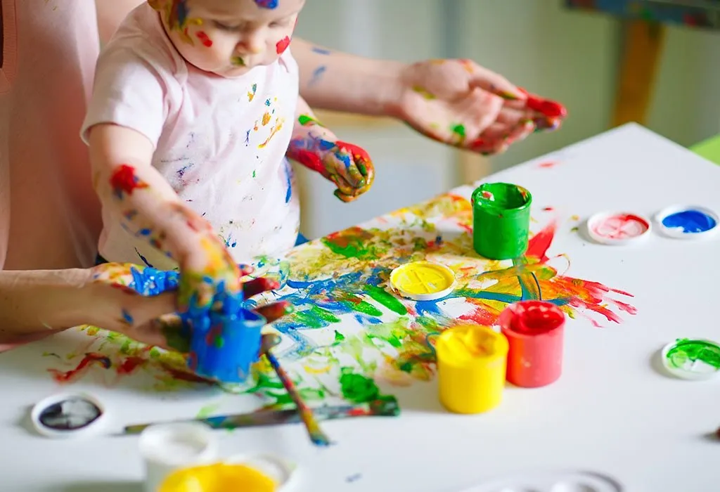 6 Painting ideas to do with a 2 Year Old toddler - Kid Activities