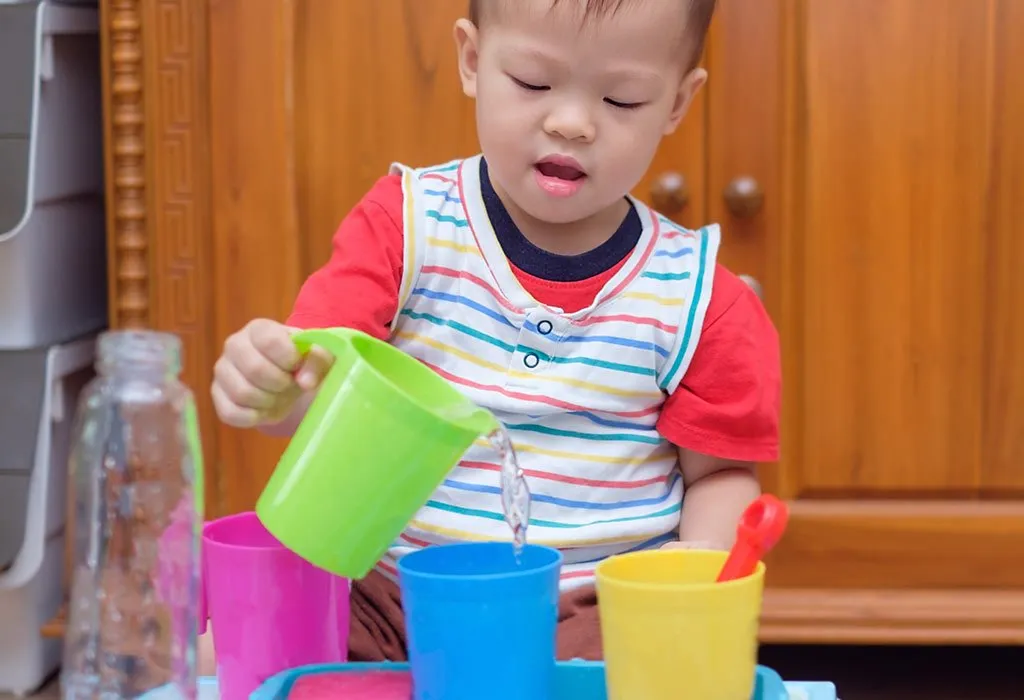 Pouring Water in Cups