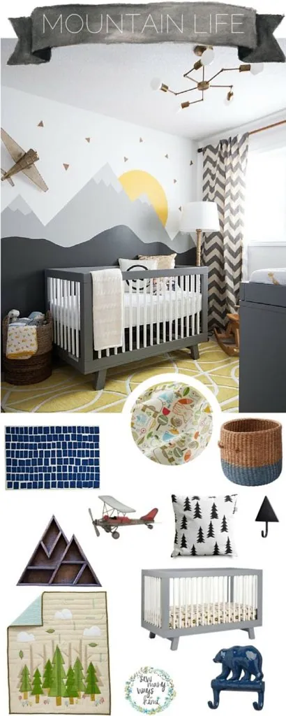 Mighty Mountains Nursery Theme